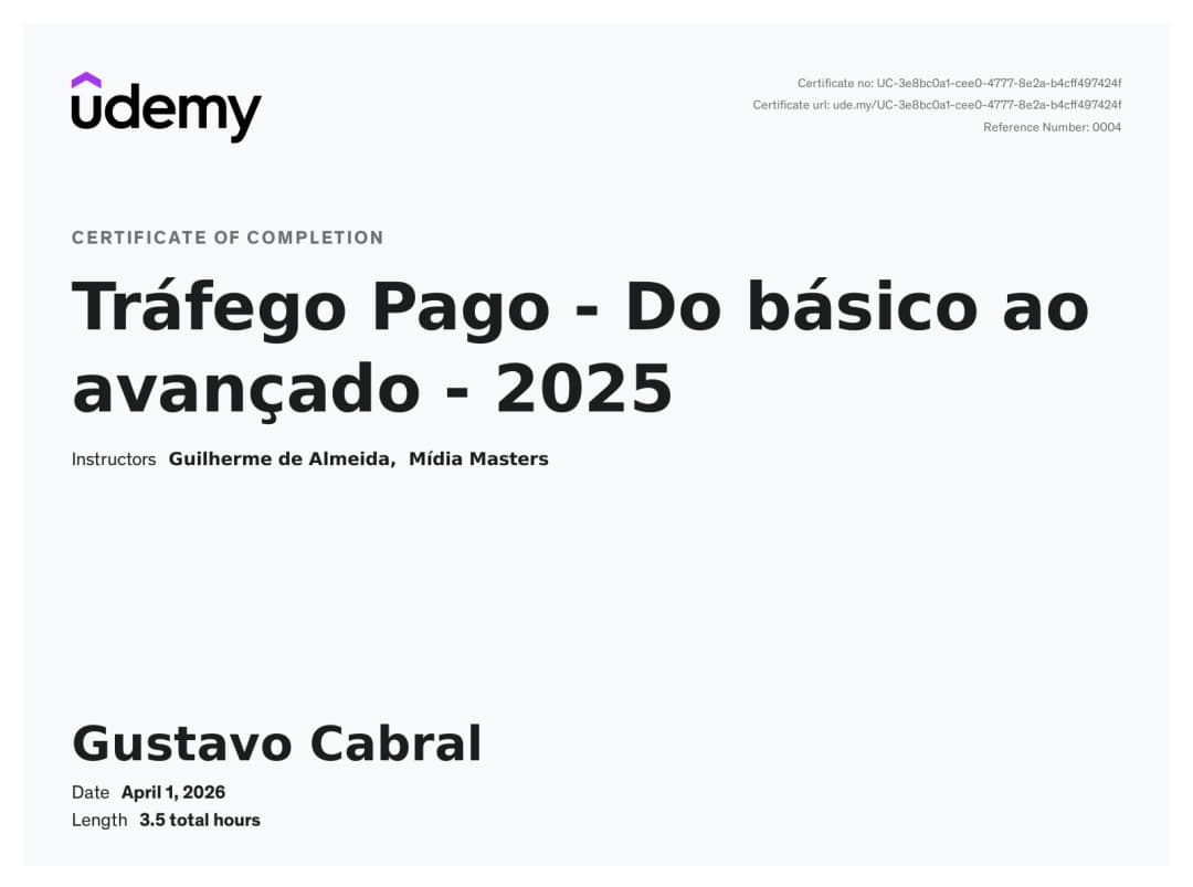 Tráfego Pago Básico ao Avançado